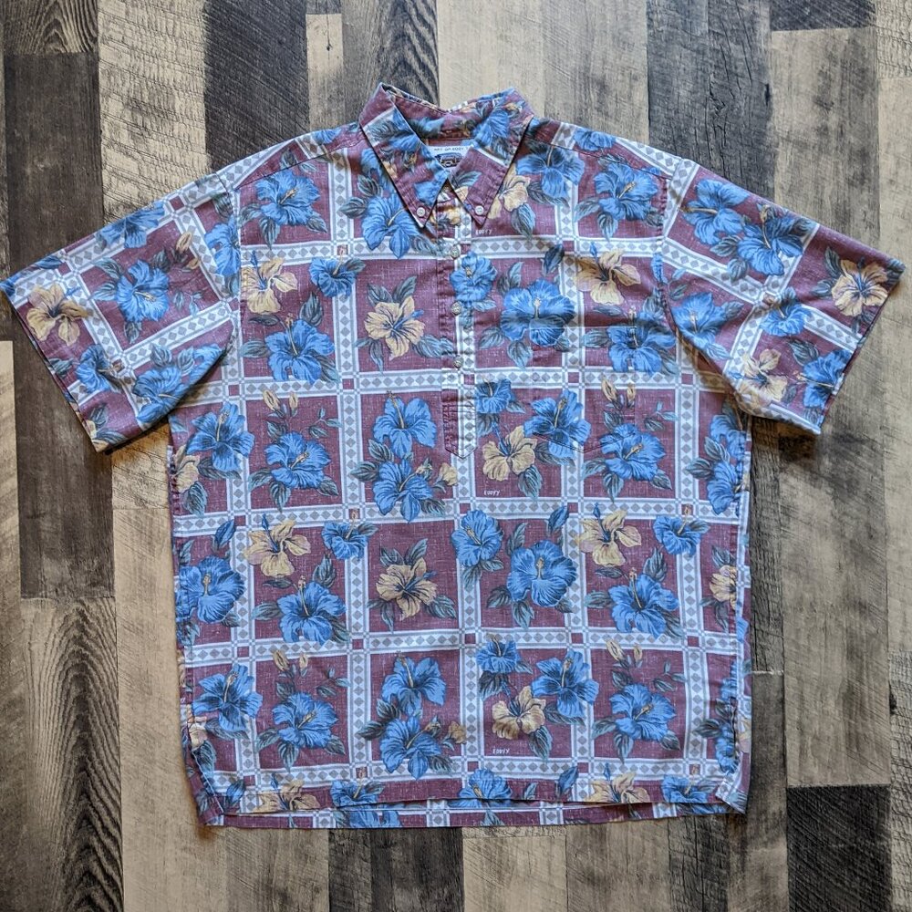 Reyn Spooner Art of Eddy Y Vintage Floral Popover Shirt
